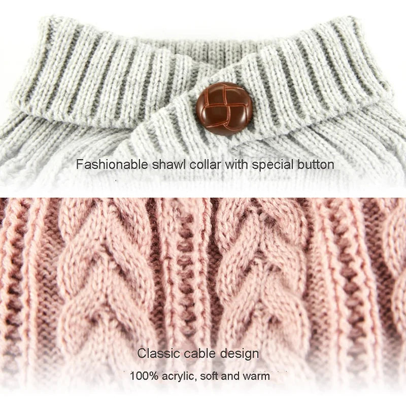 UFBemo Hot Sale Wholesale Pet Accessories Winter Warm Designer Dog Clothes Sweaters
