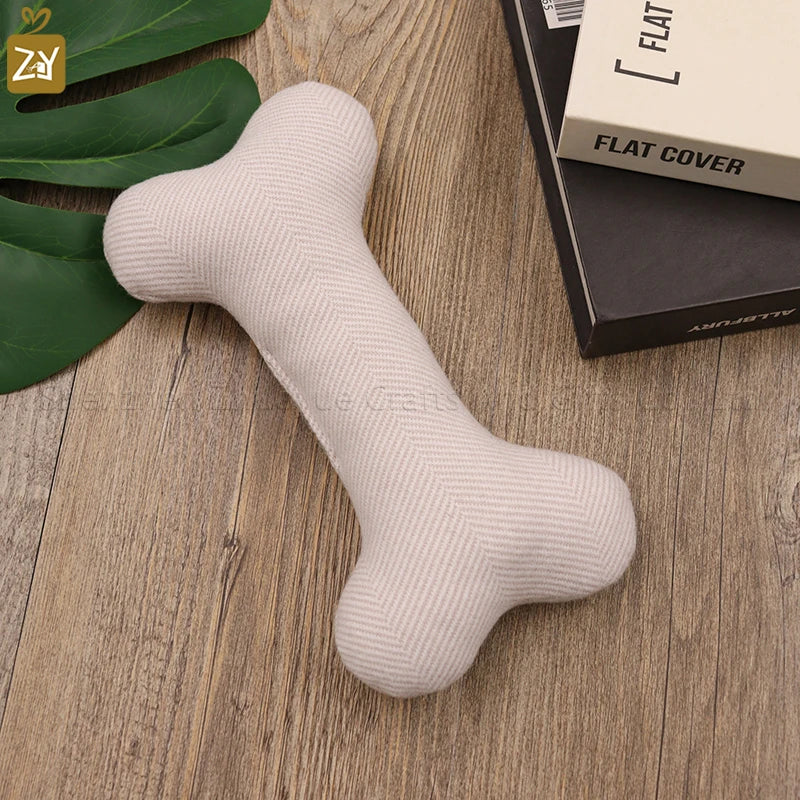 Wholesale Bone-shaped Dog Toys, Training Dogs to Chew Bones and Grind Their Teeth, Pet Cotton-filled Bone Sticks Teething Toys