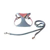 Pet Harness Bandana for Small Dog & Cat-Soft Adjustable Vest with Plaid Accents Pink S/M Size Spring/Summer Vintage Jean