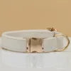 Wholesale Luxury Velvet Dog Collar Custom Personalized Lettering Gold-Plated Metal Buckle Reflective Features Bow Tie OEKO-TEX